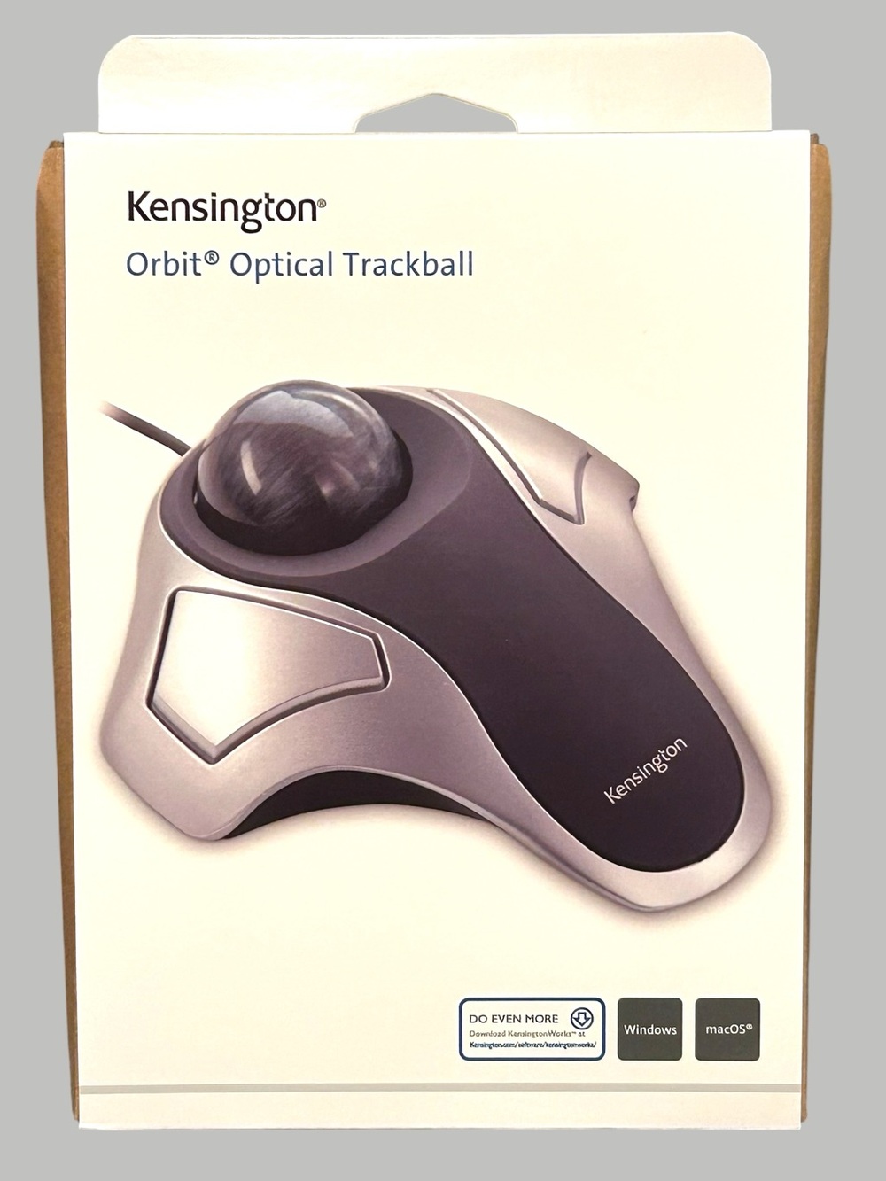 NEW Kensington Orbit Optical Trackball - Silver & Black